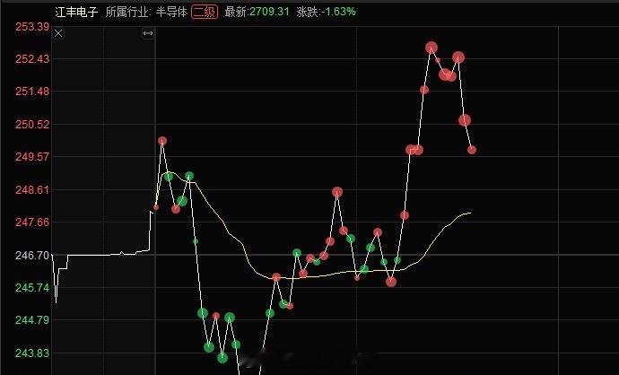 江丰电子300666📈策略：•若回踩244‑246支撑，分时止跌、板块情绪回