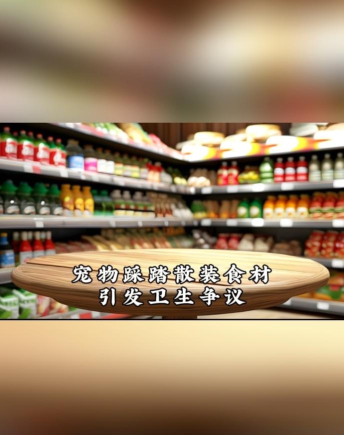 离谱！女子逛超市情绪失控，竟将宠物狗摆在散装干货货架上！无包装的花生、核桃都