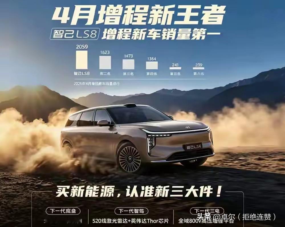 2026年4月上市的智己LS8成为25万级市场的爆款车型。更是凭借全系标配的