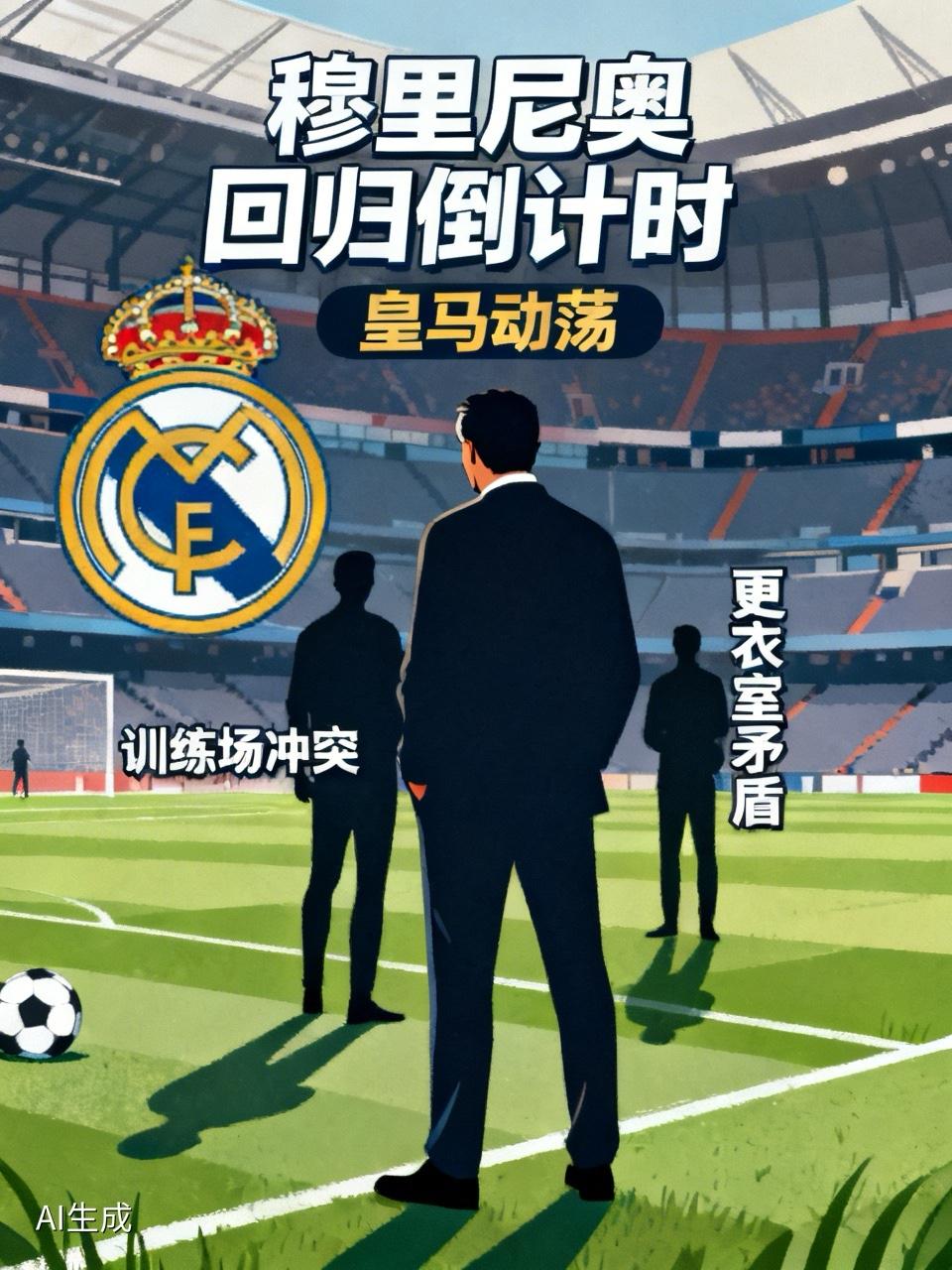 ⚔️皇马已崩！更衣室互殴+替补骂教练"雪糕筒"，穆里尼奥回归只差周日一败皇马