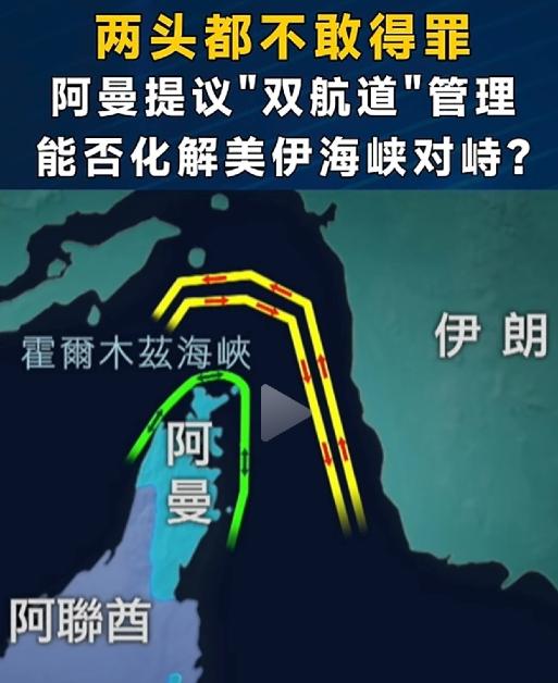 阿曼的“双航道”提议不错，你要收费就在你的北边航道收，而南部靠近阿曼一侧是自由通