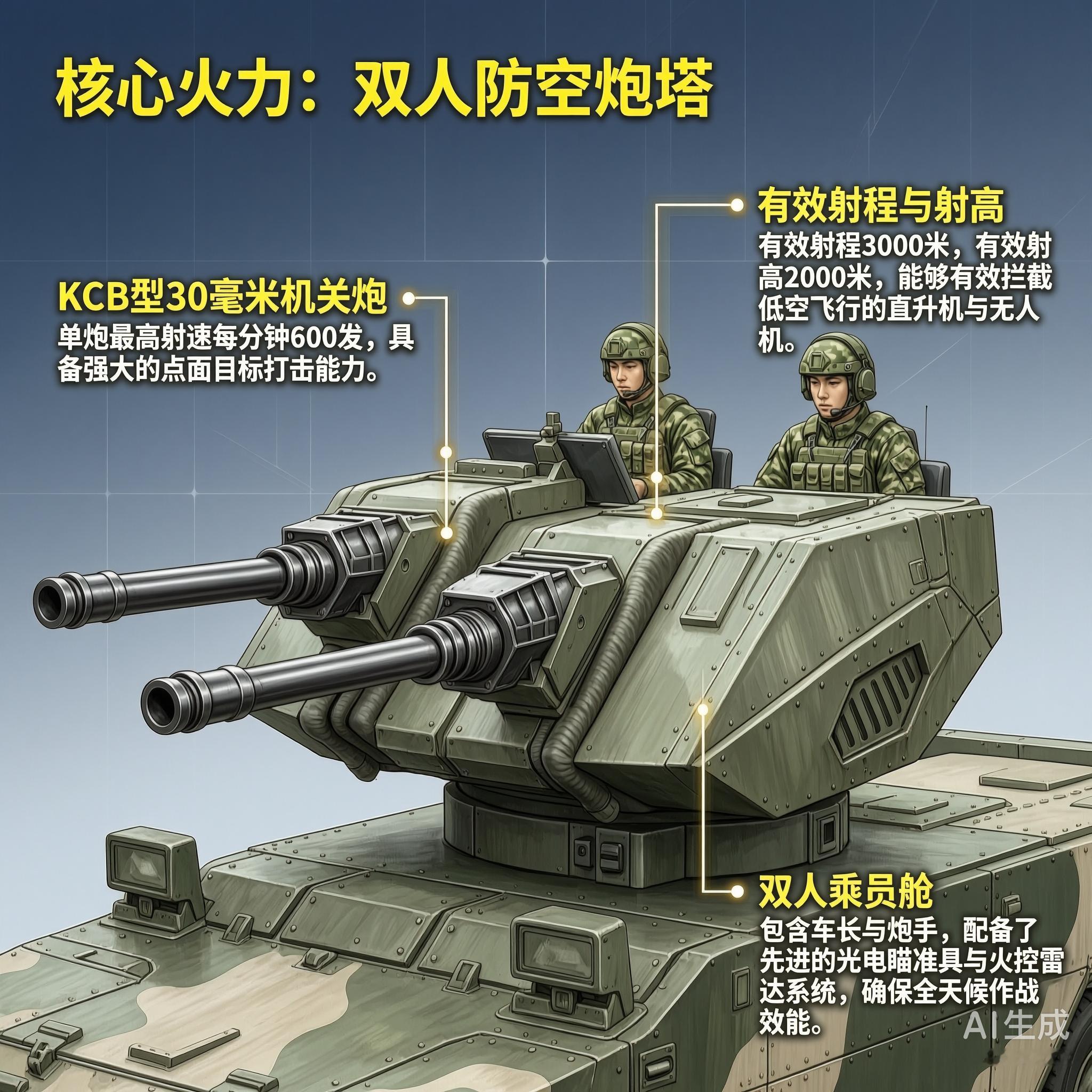 军事ai新视野韩国K-30自行防空炮K-30自行防空炮是韩国于20世纪80年代