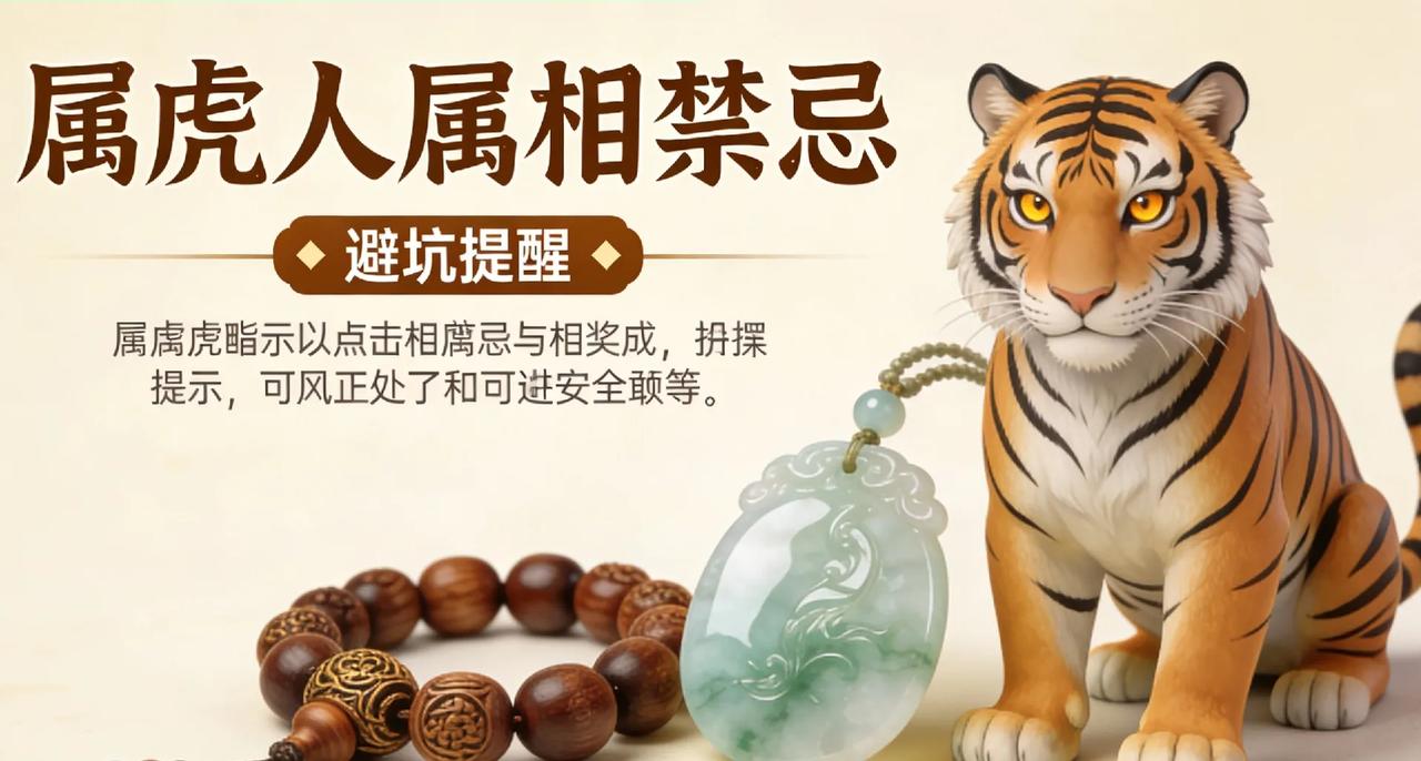 属虎人属相禁忌，不是迷信是避坑属虎人自带王者气场，敢闯敢拼，但急躁强势的性