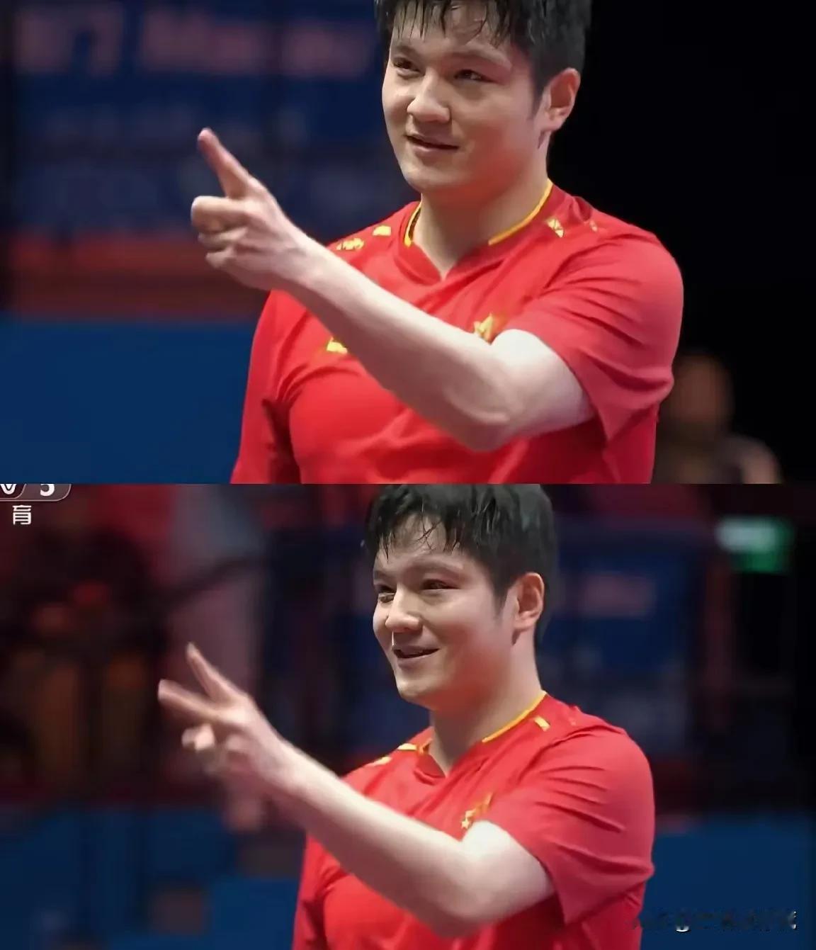 樊振东全运会夺冠，这个细节谁注意到了，那就是，他又露出了久违的温暖的笑容。