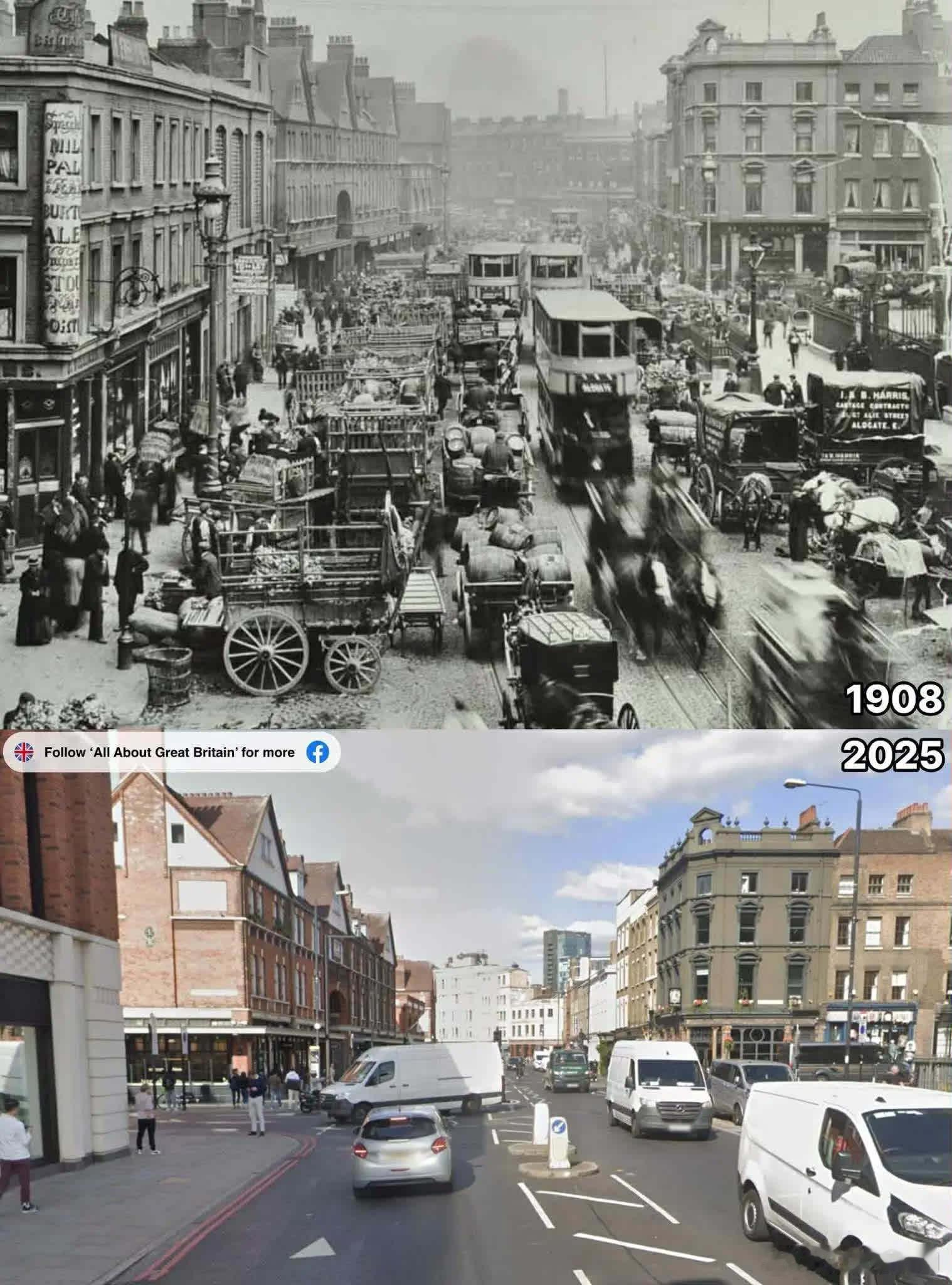 百余年过去，伦敦的沧海桑田。FW历史