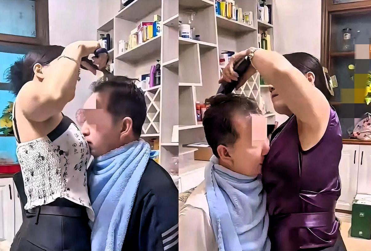 “这理发‘服务’，主打一个沉浸式亲密体验？剪的是头发，还是别人看不懂的‘潮流’？