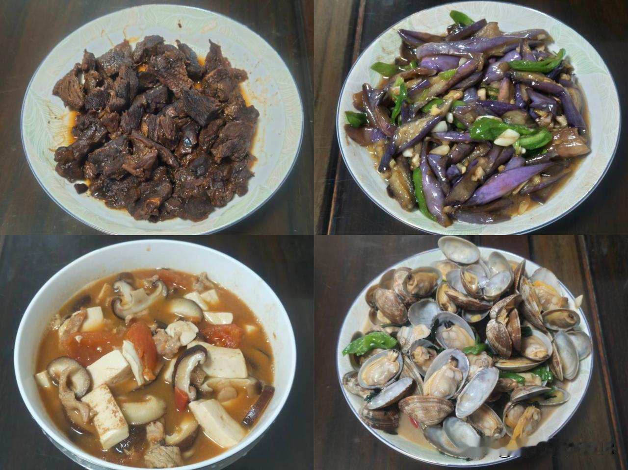 家常便饭吃得香今日晚餐分享今天南京以阴天为主，有分散性阵雨，出门记得带雨伞，
