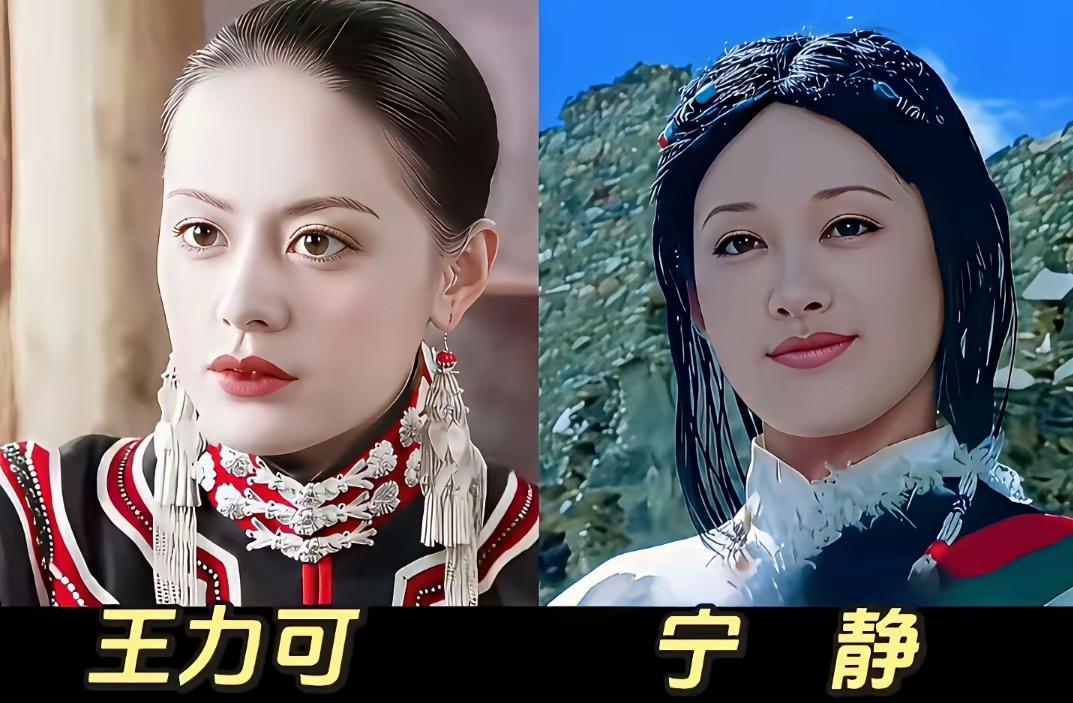 我就说当时王丽可是照着宁静的接班人培养的吧，你看看这两个人长相都特别的类似，是那