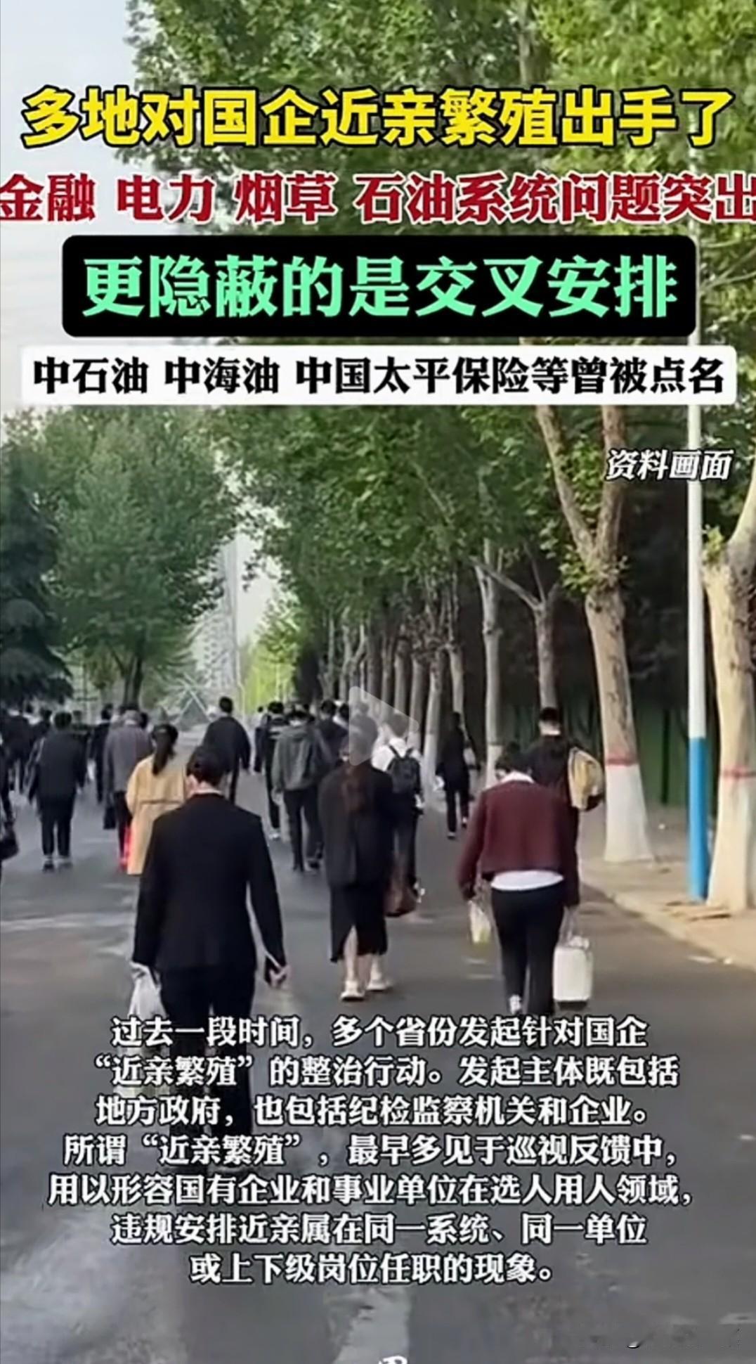 国企单位近亲繁殖现象根本杜绝不了，手续都是合法合规的，不怕任何人去查。所谓回避制