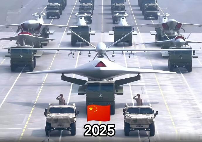 没有对比就没有伤害，同样是无人机，这差距怎么这样大？中美阅兵无人机对比图来了，