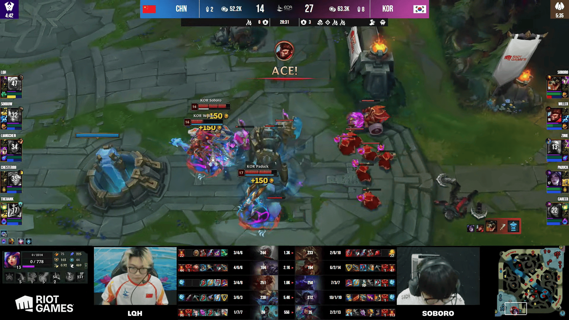 ECA亚洲公开赛昨日结束LOL首日比赛, 中国队不敌韩国暂居第3