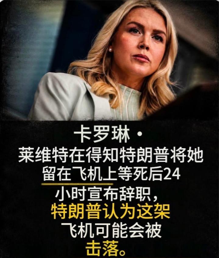 白宫美女发言人，得知自己被留在飞机上当“诱饵”后，果断辞职！当天，特朗普认为