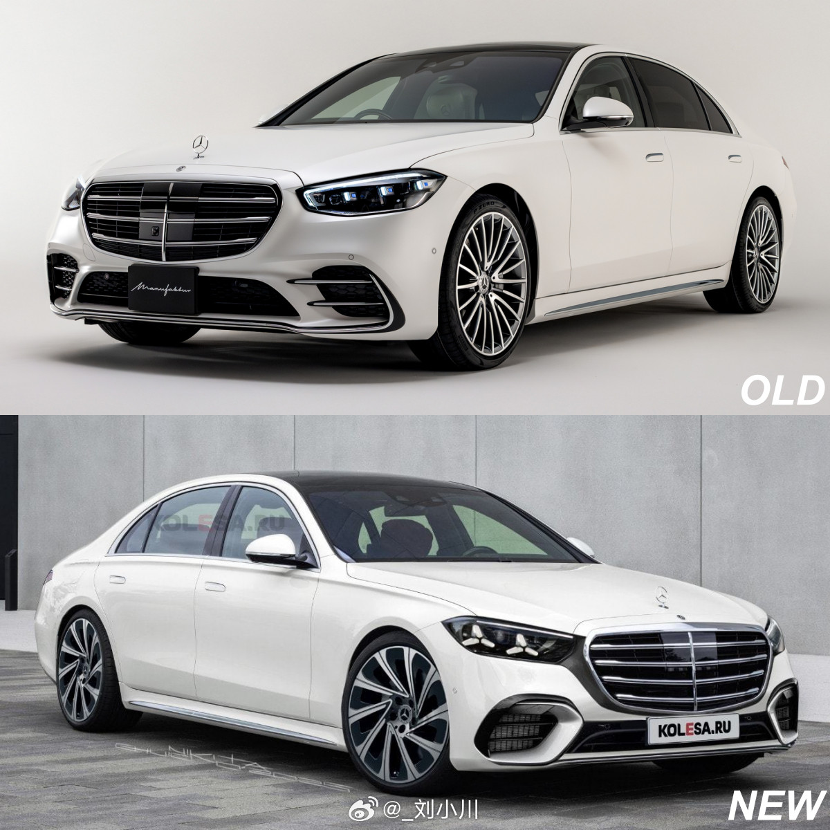 老款&新款奔驰S级对比老款&新款奔驰S级（渲染图）对比，大家更喜欢哪个设计