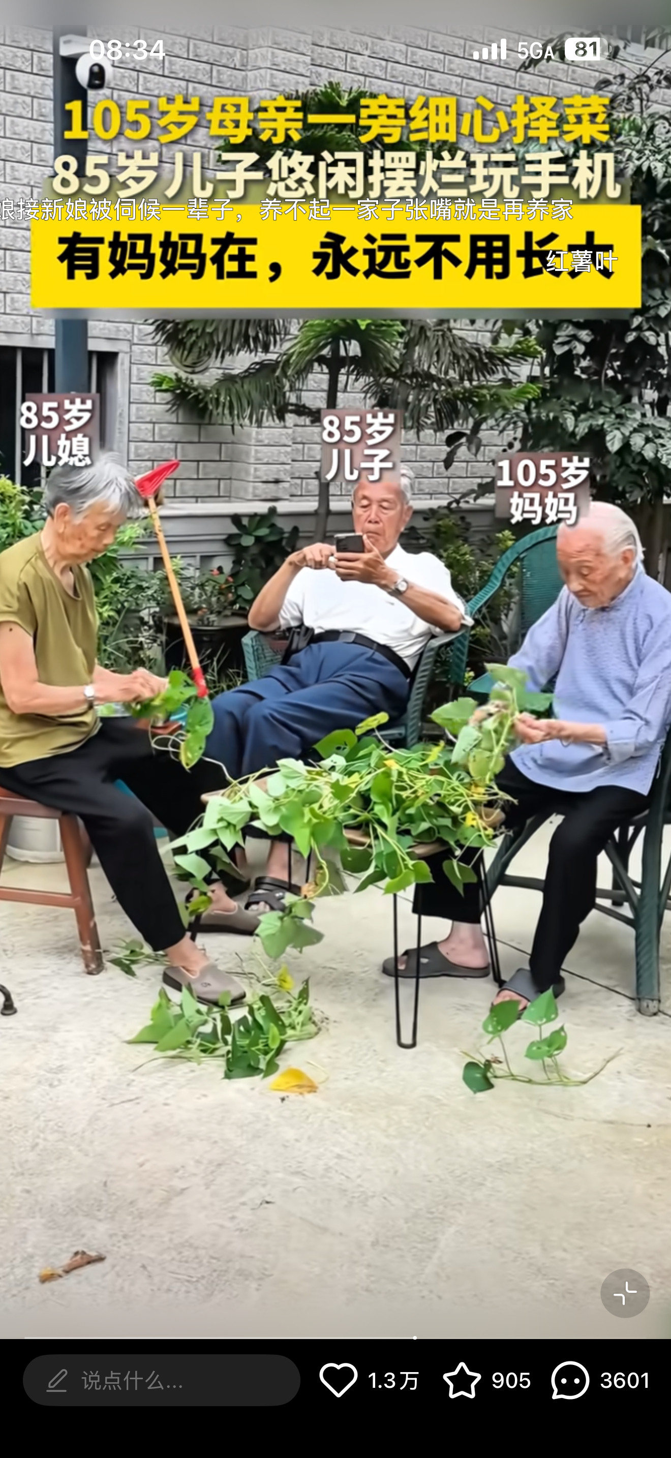 我真是醉了什么叫有妈妈在一辈子不用长大，还宣传上了是吧儿子85了可以不用长大只玩