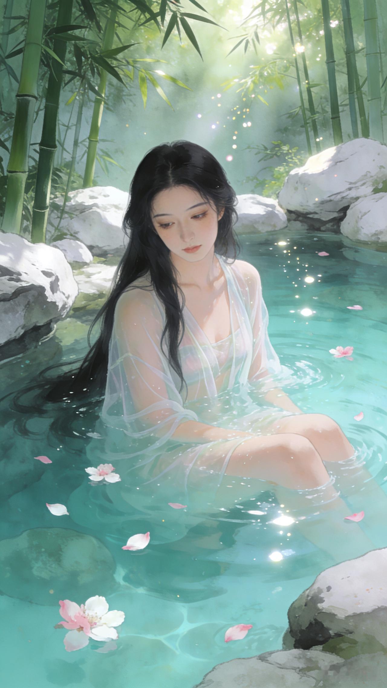 你听说过玉女潭脚印石奇闻吗？大唐永徽年间，唐高宗携武则天远赴麟游九