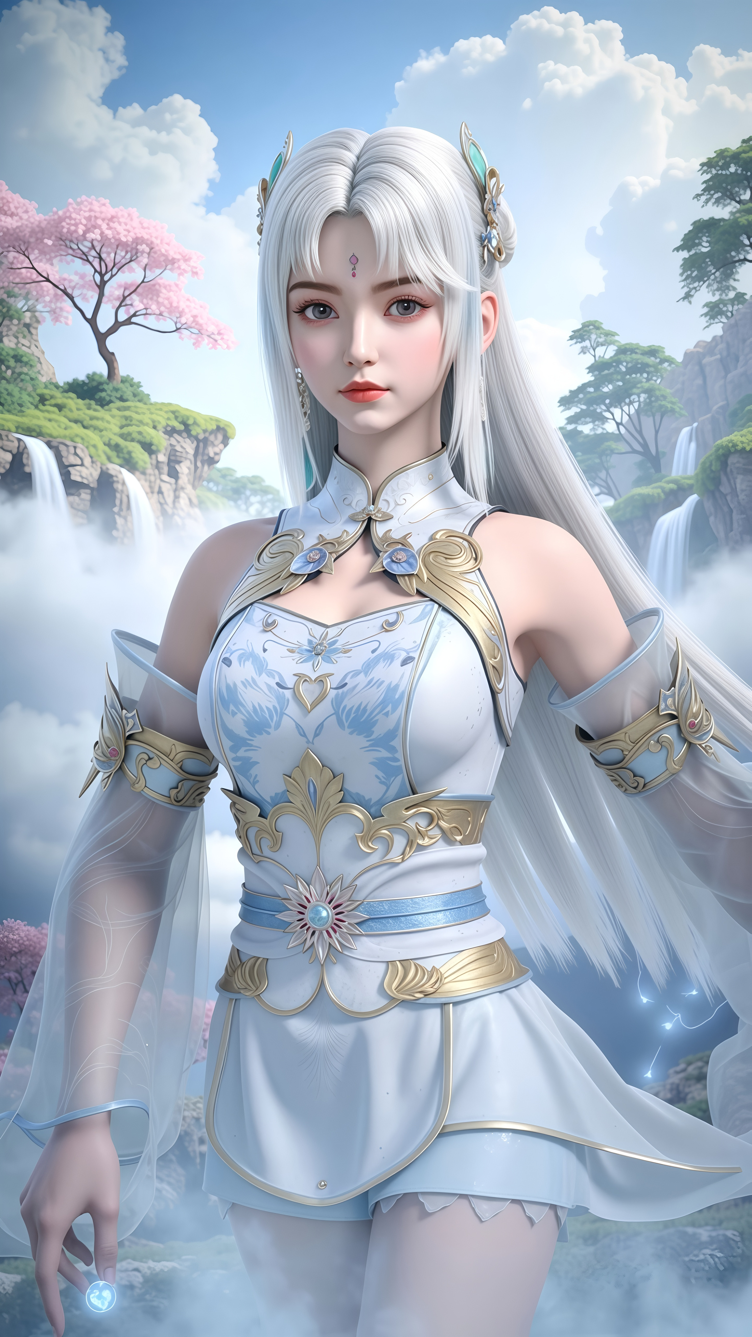 国漫女神苏长青AI绘画壁纸：是不是很像小医仙呢？
