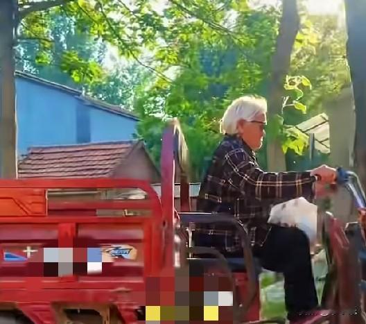 河南开封一85岁老母亲每天骑着电动三轮车给60岁女儿送吃的，60岁女儿结婚已经4
