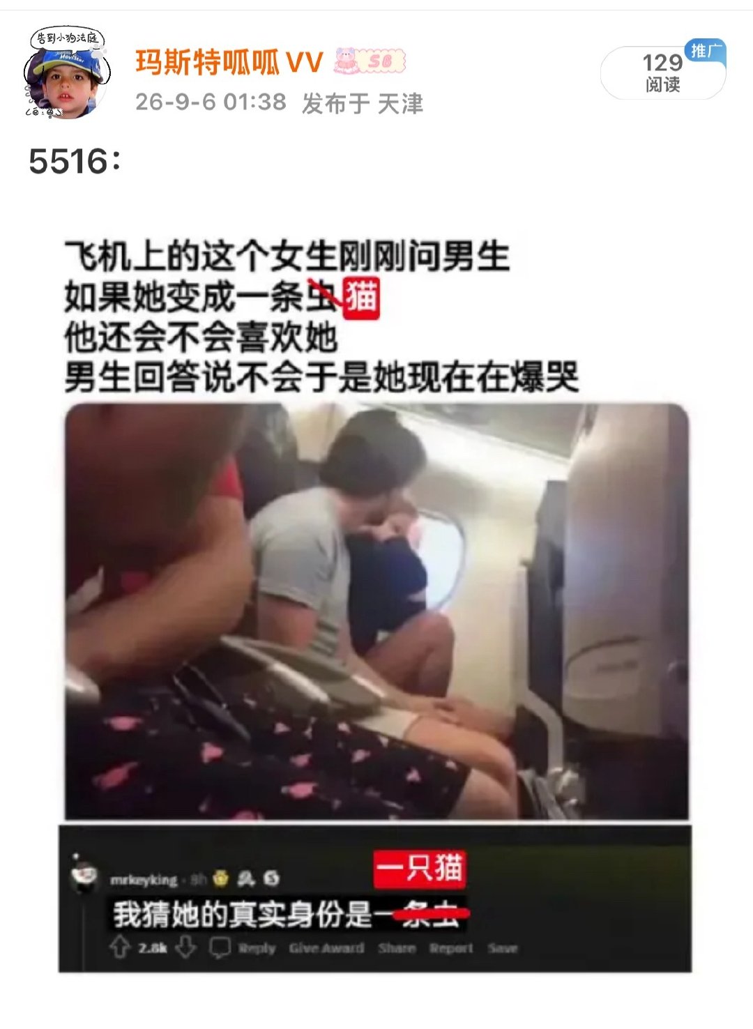 想到全世界倒数第一喜欢猫之人55如果真的发现16是一只猫，肯定浑身都发毛。不敢碰了也不想摸了，连夜打