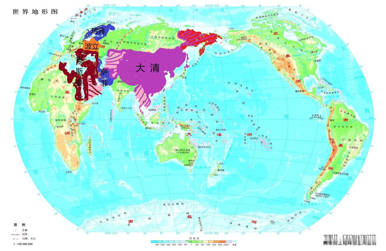 历史地图历史地图分享清朝奥斯曼帝国17-18世纪的亚欧形势，清朝，奥斯曼，波斯，