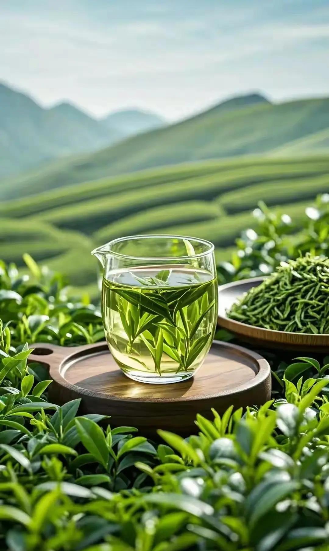 春天的茶叶风拂过山脊，将冬雪揉成清泉，雾漫过茶园，把晨露酿成诗篇。每一