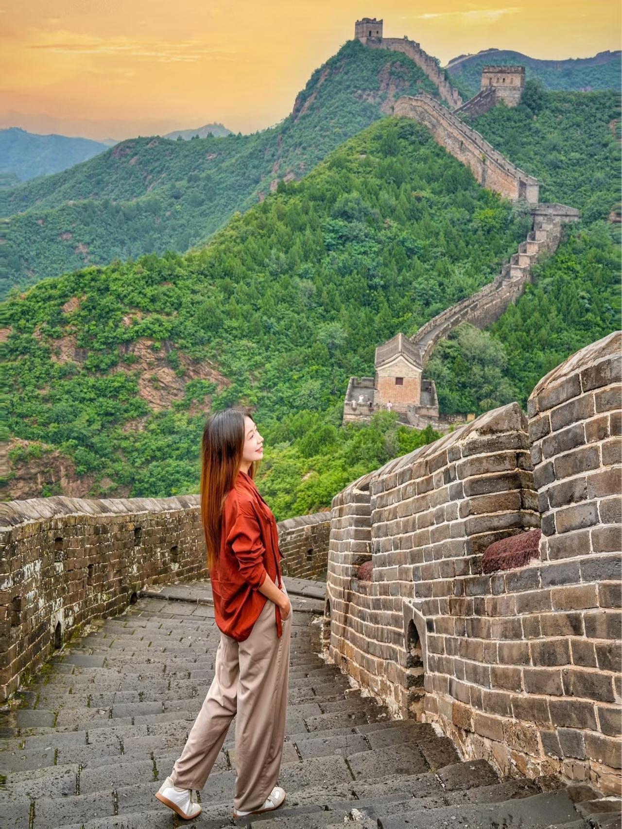 北京开车俩小时不愧是国家地理选的最美长城!!这里有着被《中国国家地理》评为