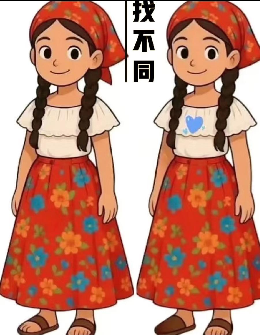 这张图我看了3分钟！据说只有1%的人能找出所有不同