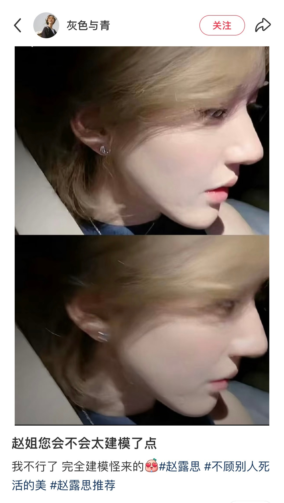 赵露思建模太牛了想跪着喊主人的骨相….
