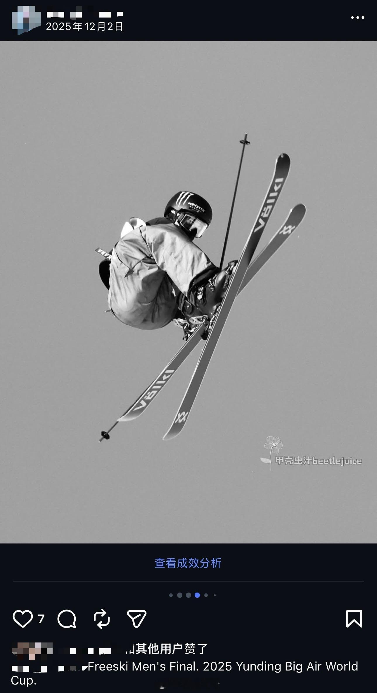 纪念一下第一次摄影作品被商用，居然不是在艺术体操而是随便拍拍的滑雪，维权怕是维不