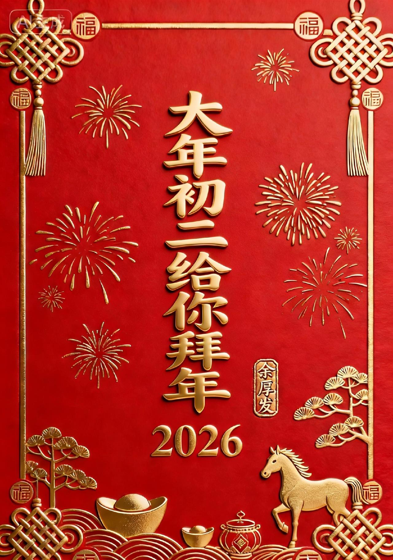 初二早安｜福暖清晨，喜乐相伴大年初二，晨光送暖，福气盈门！㊗️大家走亲访友