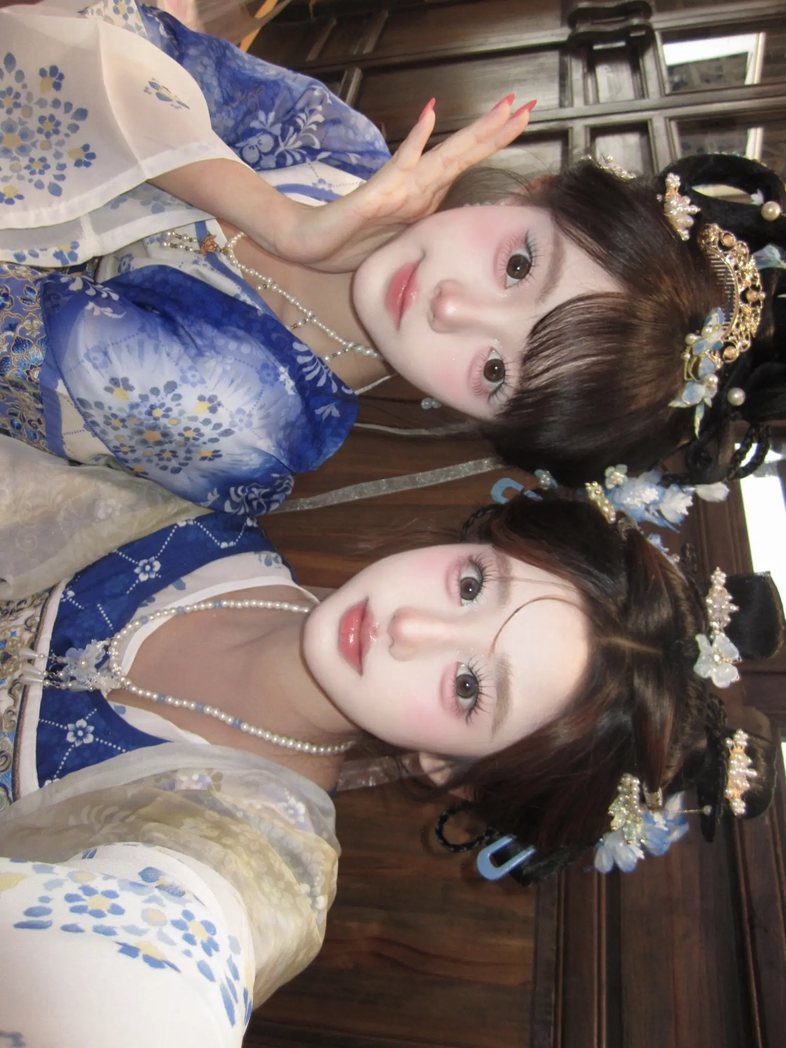 李庄古镇🦋青花瓷汉服妆造还是太有实力了😍