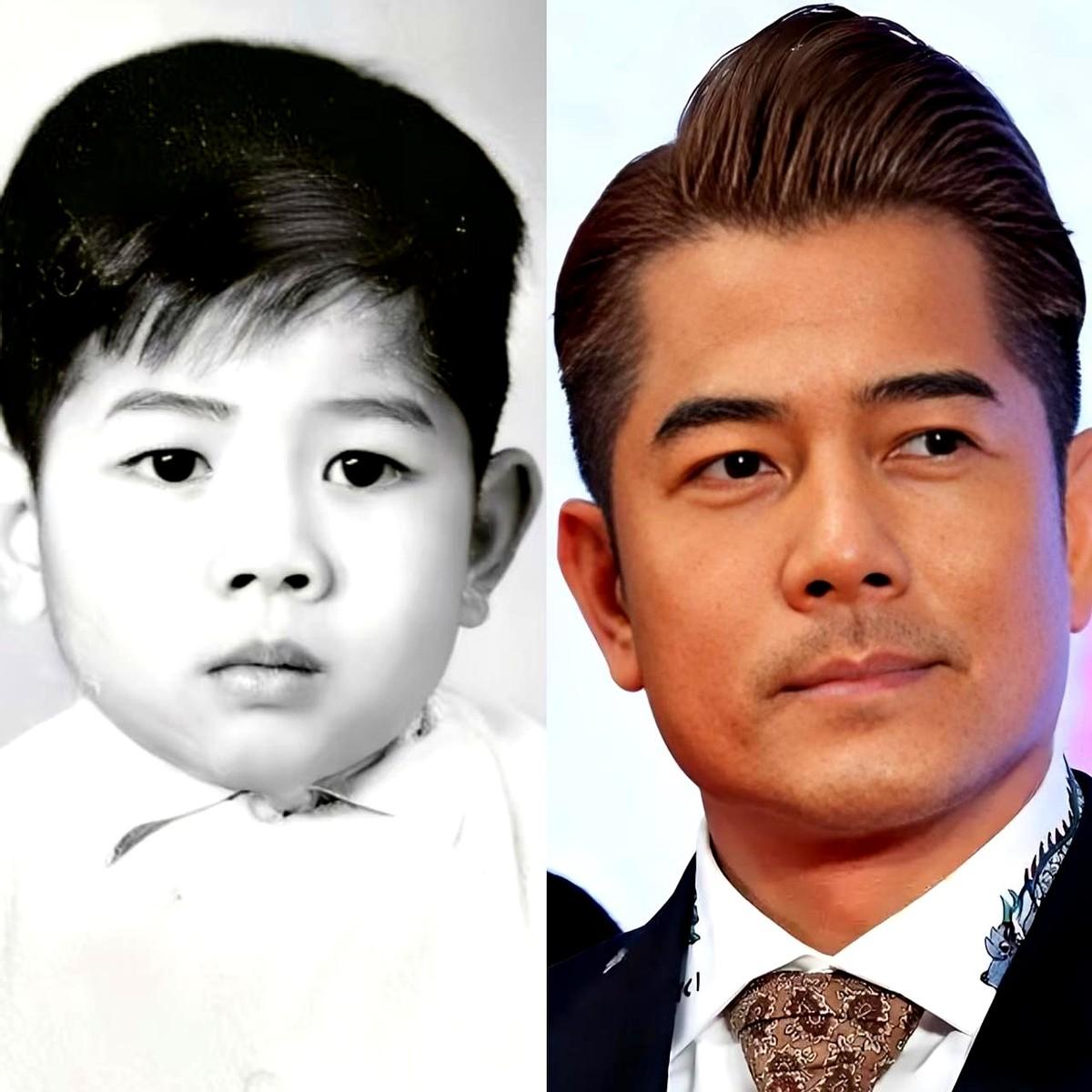 谁能想到郭富城小时候长这样？！塌鼻子大鼻孔，脸型圆乎乎没棱角，眼睛蔫蔫的没神