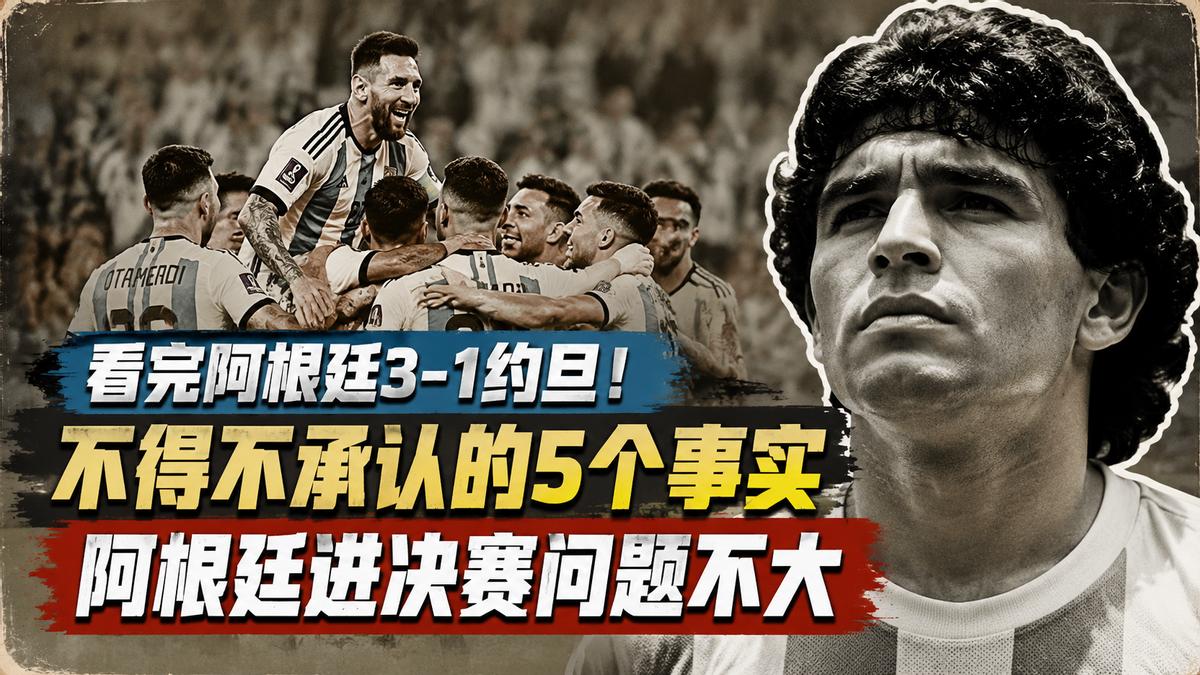 看完阿根廷3-1约旦！不得不承认的5个事实，阿根廷进决赛问题不大北京时间6月2