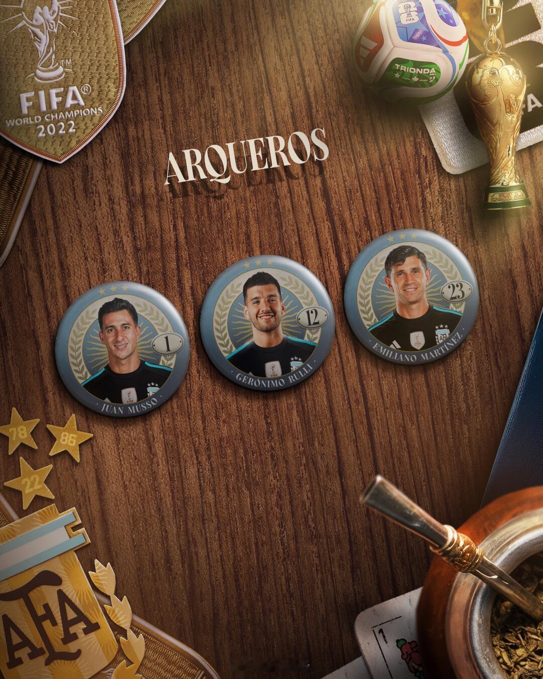 阿根廷2026世界杯26人大名单和球衣号码正式公布🧤这个夏天继续燃起来吧