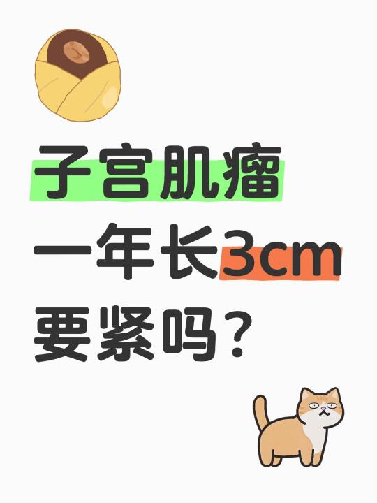 子宫肌瘤一年长3cm要紧吗？