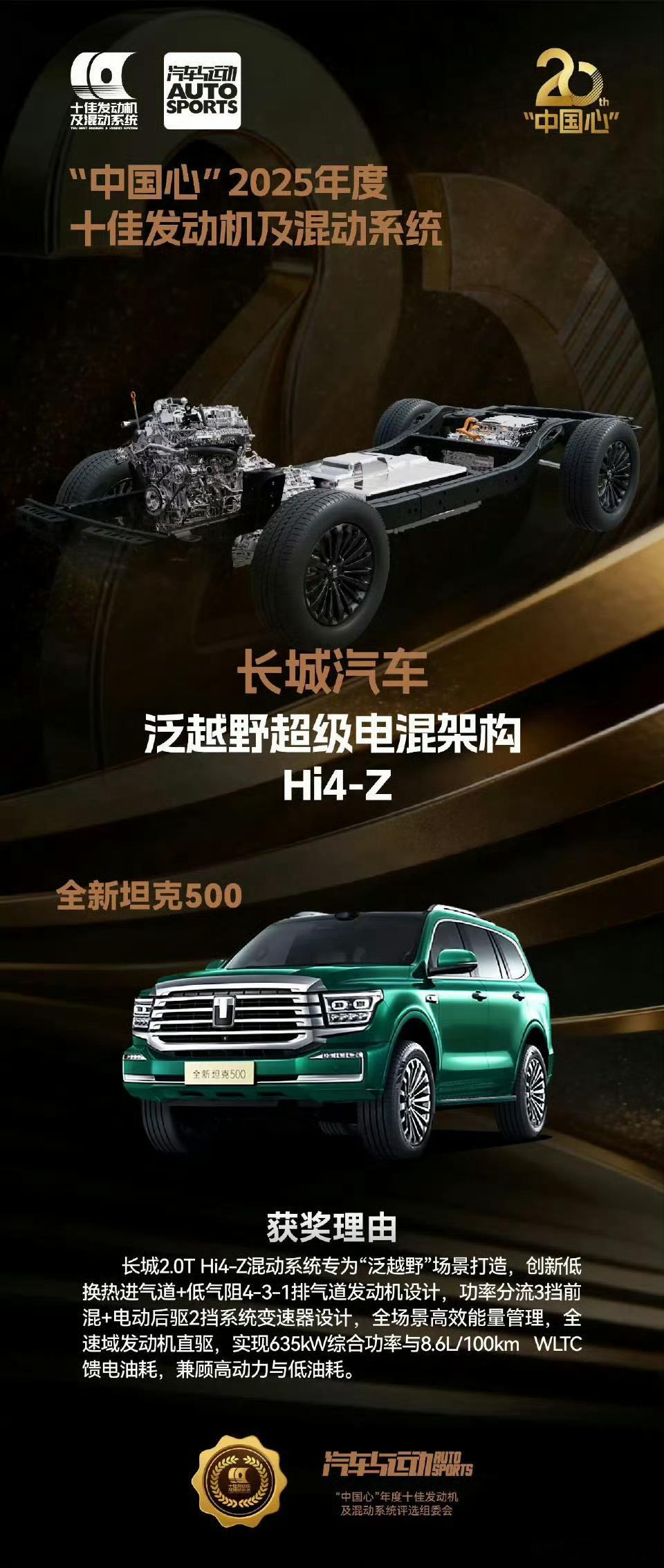 无论是Hi4还是Hi4-Z，一定会是各种奖项拿到手软。我觉得十佳发动机还少一位。