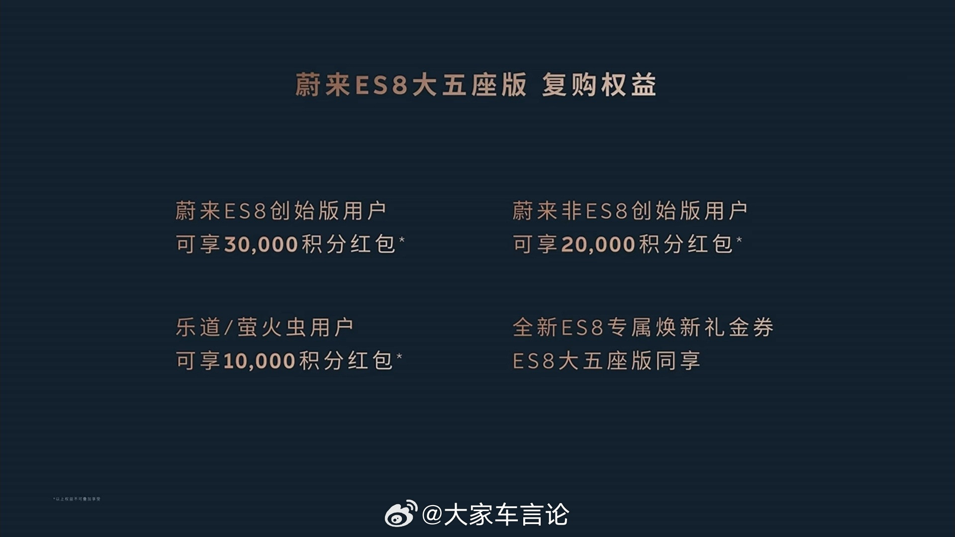 蔚来ES8大五座版上市，整车购买38.28万起，选择BaaS电池租赁方式购买2