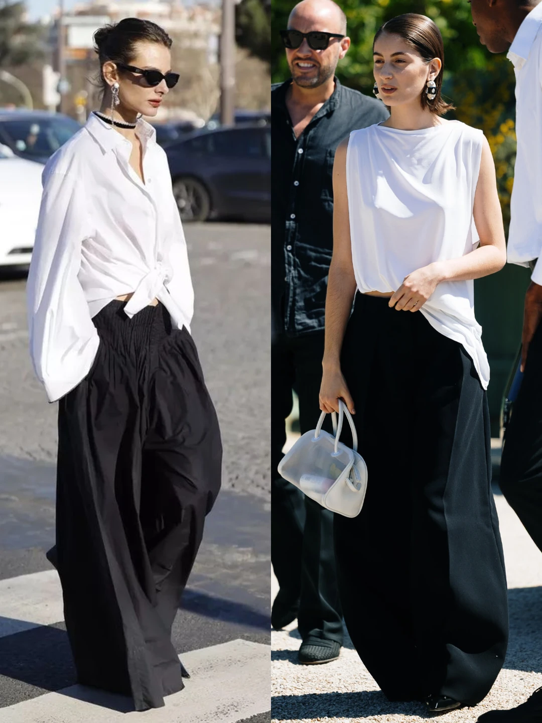 极简松弛的黑白高级感穿搭🖤🤍