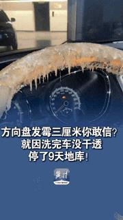 “这就是偷懒的下场！”重庆，一女子洗完车后还没等车里完全干透，就直接停在了车库整