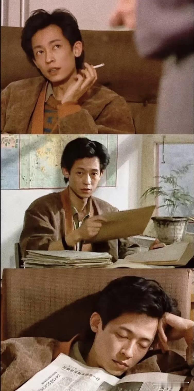 乍一看清瘦普通，可一演戏王志文瞬间魅力拉满！细细品味便能发现，他骨相十分优越，再