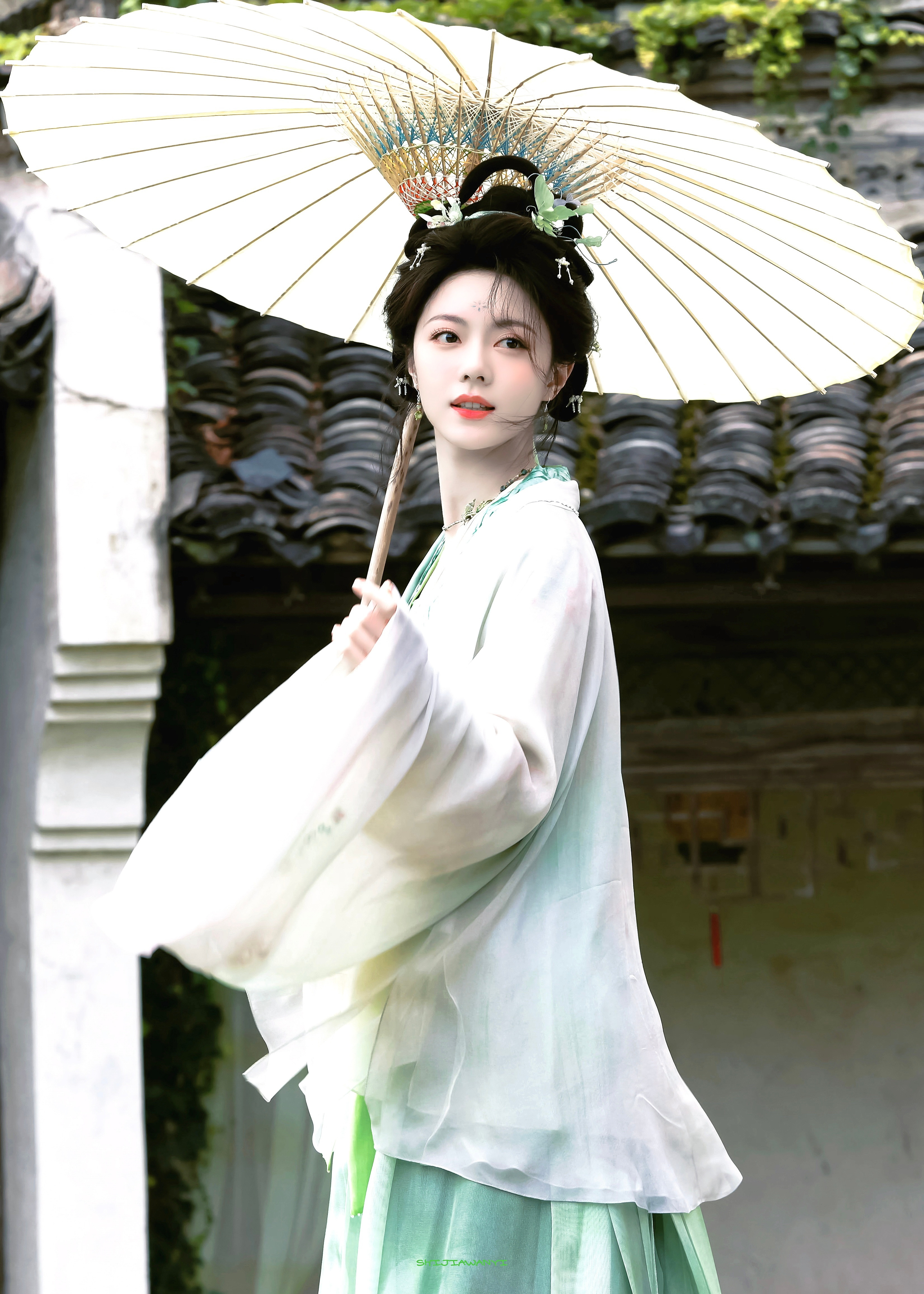 一念江南*赵今麦楚听雨-你撑伞走过青石版惊起一滩绿意🪷🍃
