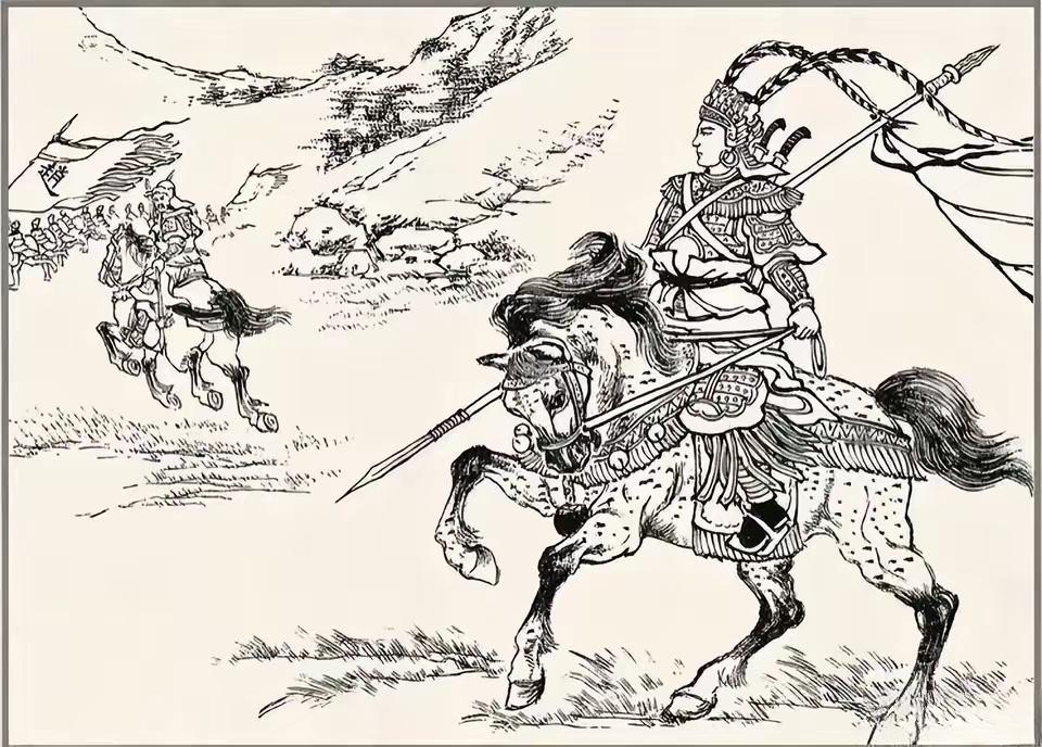 辽国女将萧云娘一枪挑死杨文广之妻韩翠萍，杨文广心疼的大叫一声险些落马...