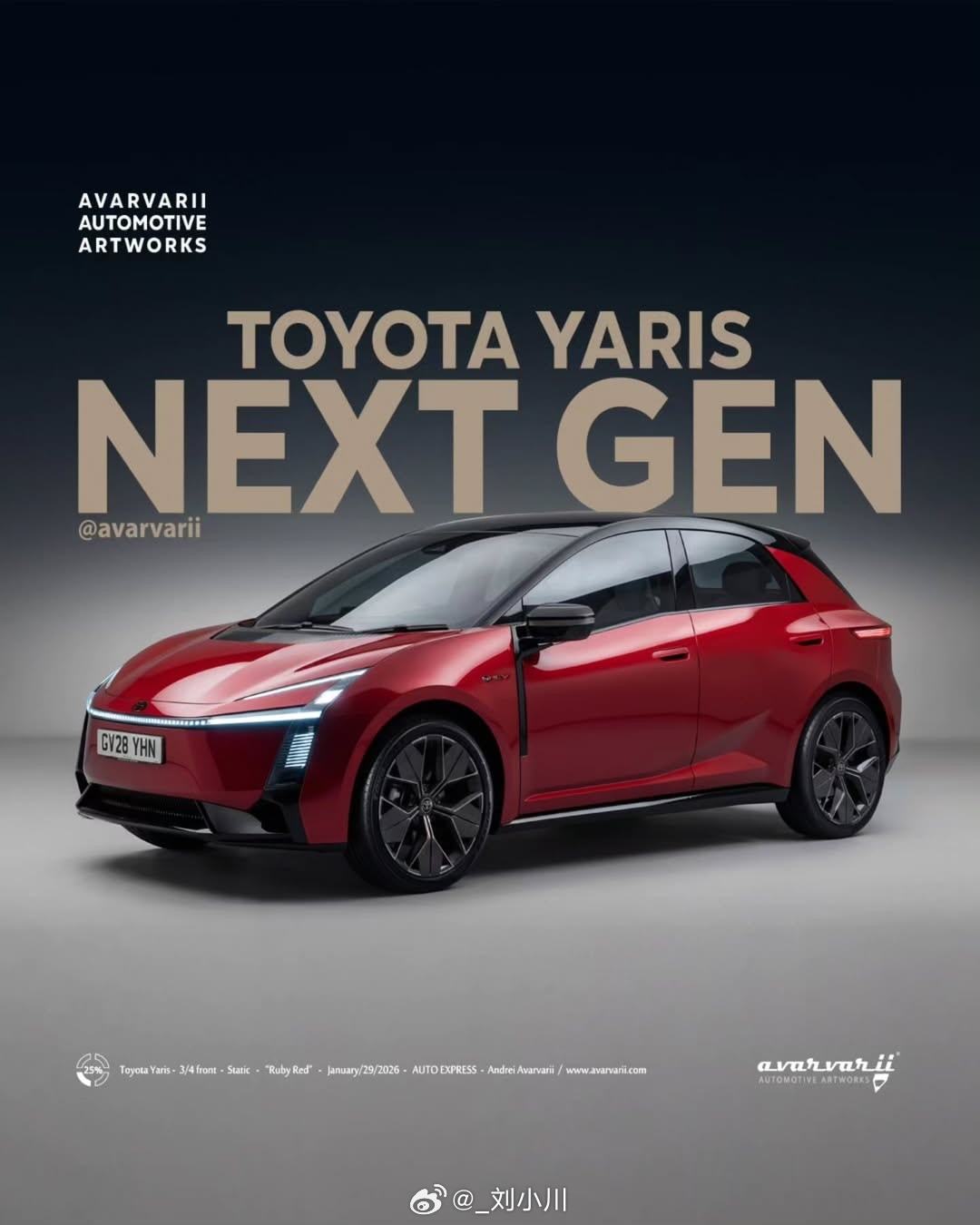 新老丰田Yaris对比现款&全新丰田Yaris（渲染图）对比，大家更喜