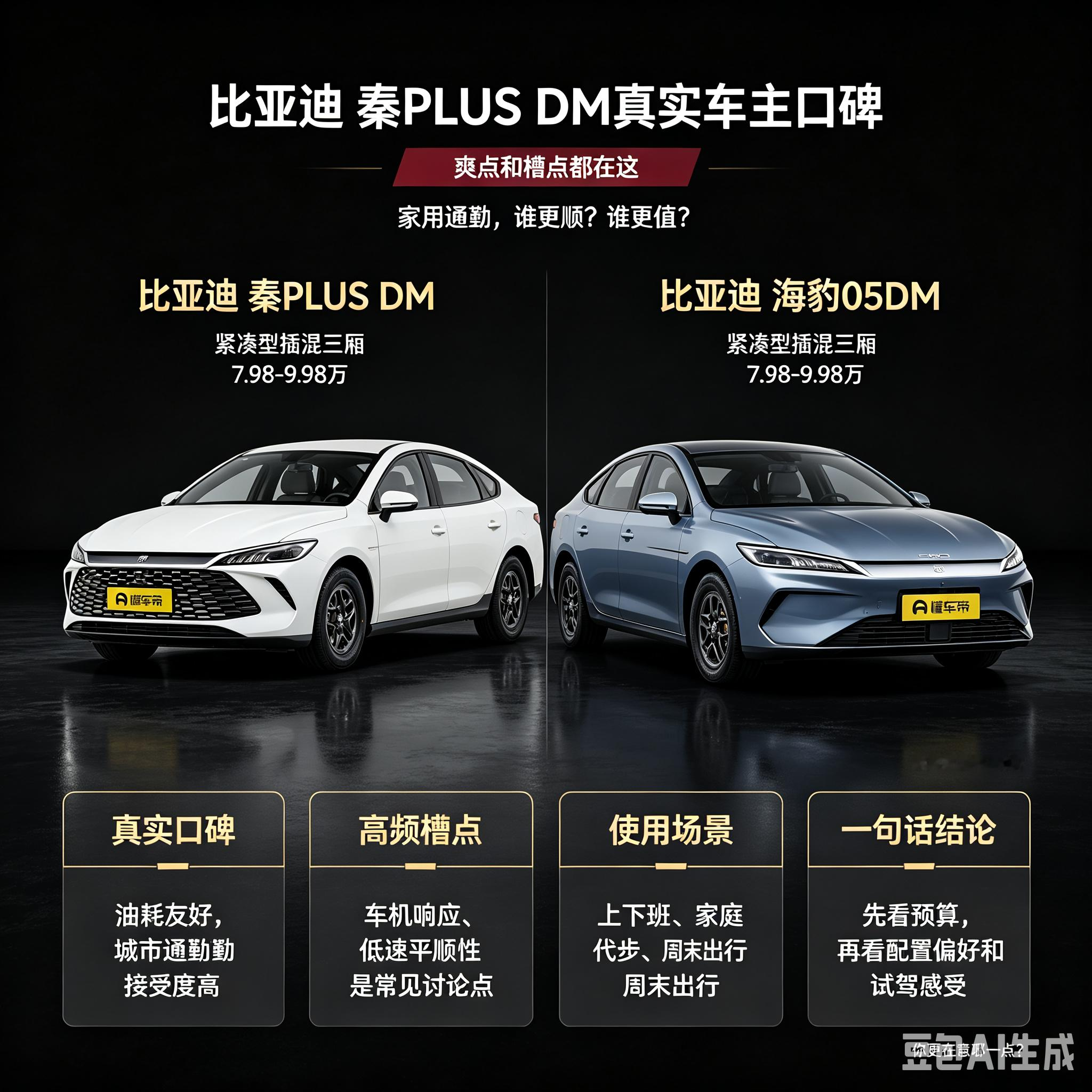 秦PLUSDMvs海豹05DM选