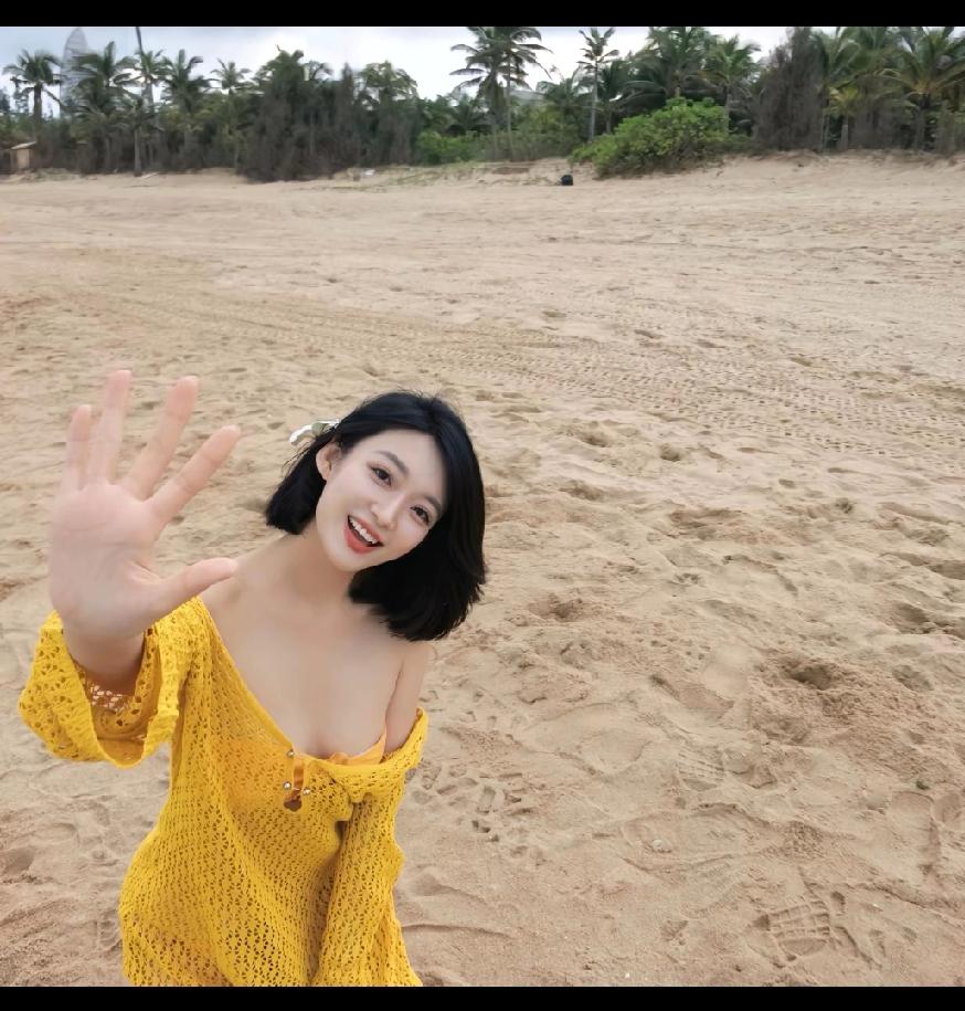 当你在沙岸向我挥手光阴便碎成了浪的褶皱你的笑是热带的风吹得我心跳有了停泊