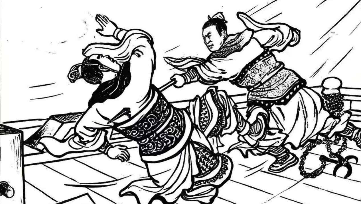 公元前513年，吴国刺客要离一矛刺穿庆忌的胸膛。左右欲上前解决要离，庆忌挥手制止