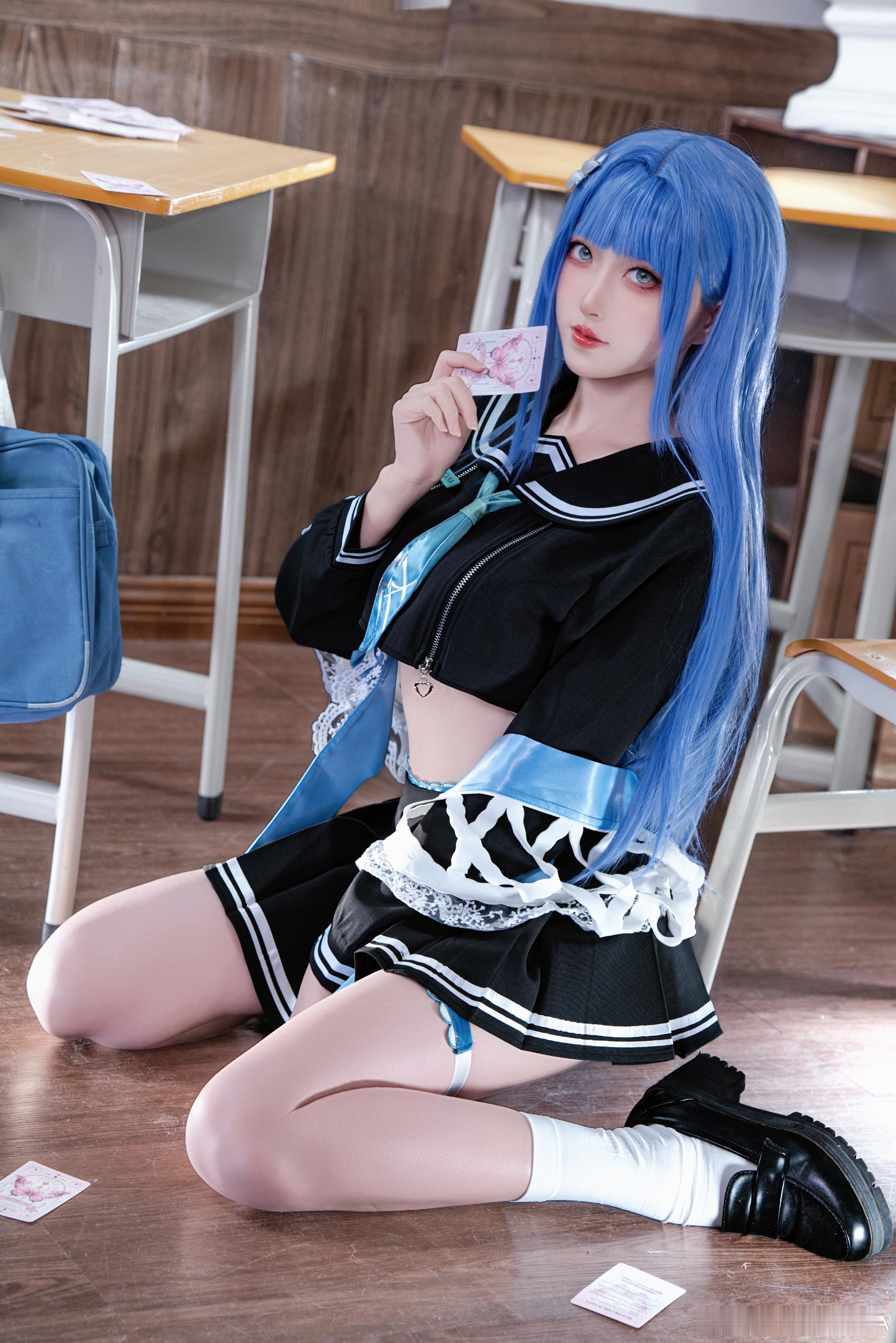 cosplay阿尔卡娜jk制服服装摄影点亮你的次元图鉴动漫嘉年华二次元