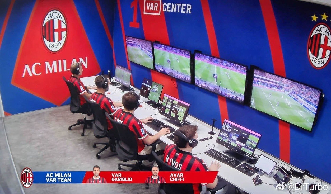 本场比赛的VAR裁判：马泰奥·加里格里奥本场比赛的助理VAR裁判：丹尼尔·基菲国