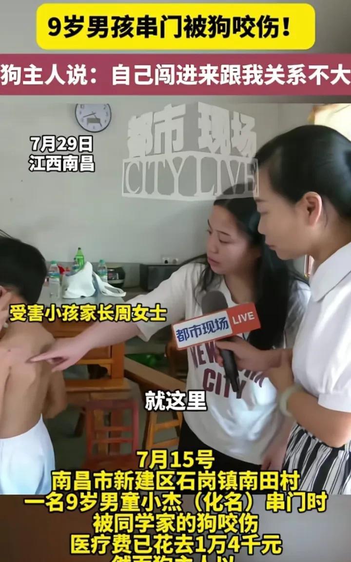 这次我支持狗！小孩去邻居家串门，被狗咬伤，医药费花了1万4，小孩母亲让邻居赔偿！