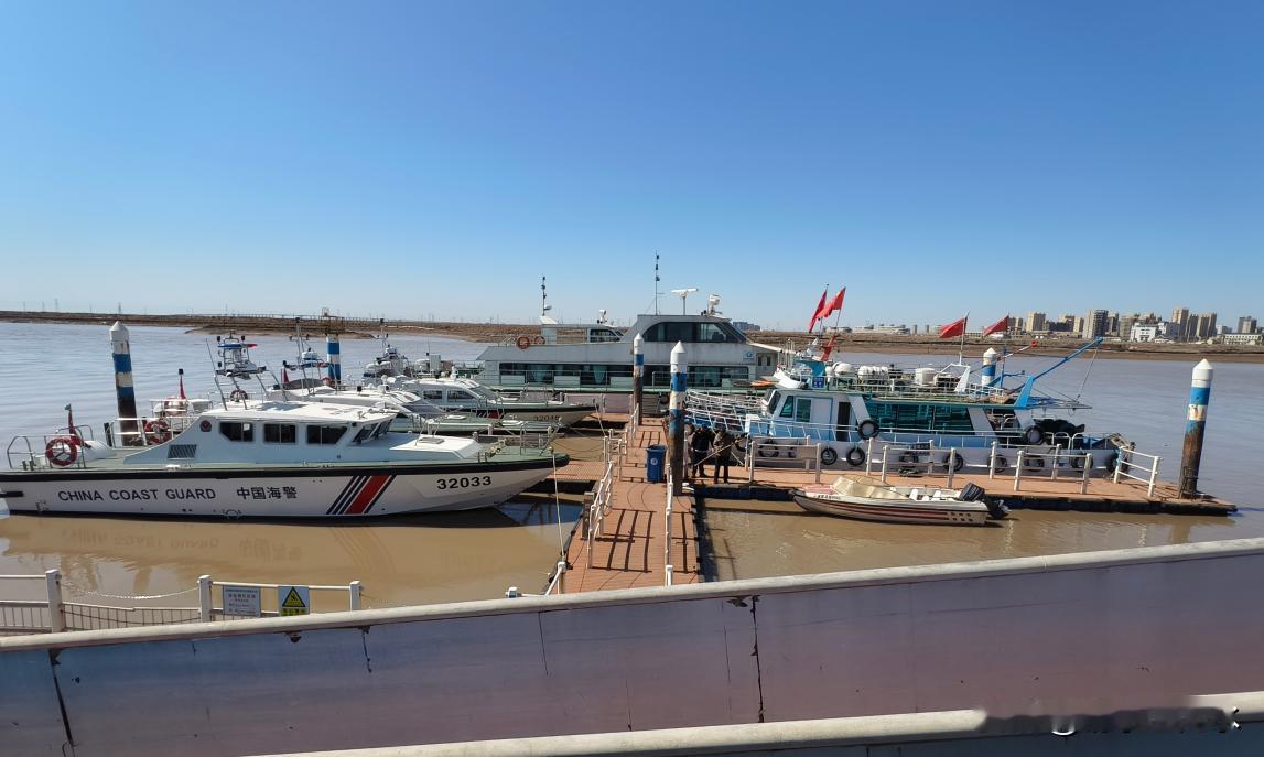 沧州东渡码头，2017年改造成了一个景区，主打一个出海捕鱼体验。三三两两的倒是