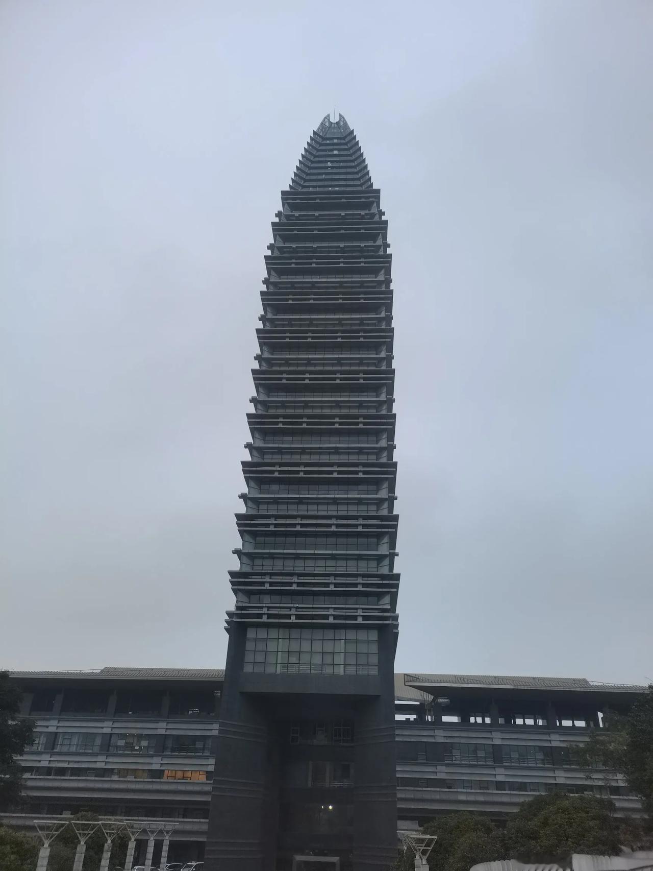 位于人民路上的这个楼是五华区政府办公大楼也算是一个昆明的地标建筑了，楼下广场叫